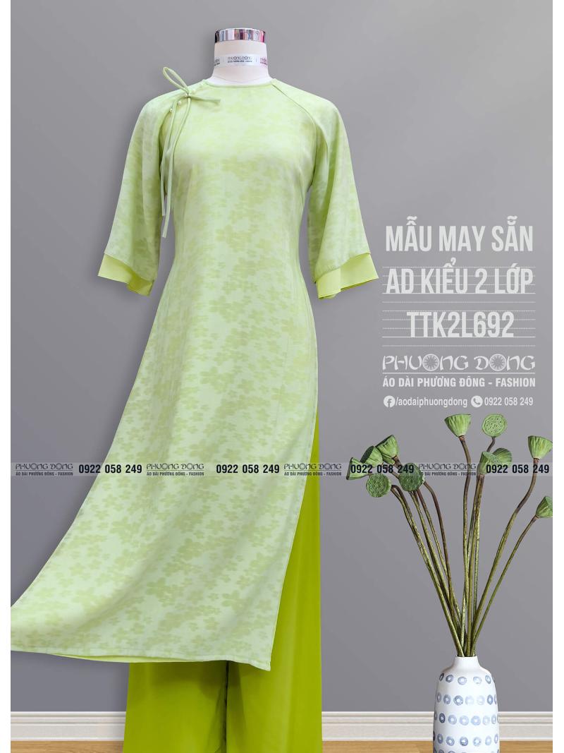 Áo Dài Phom Trẻ 2 Lớp 4 Tà TTK2L692